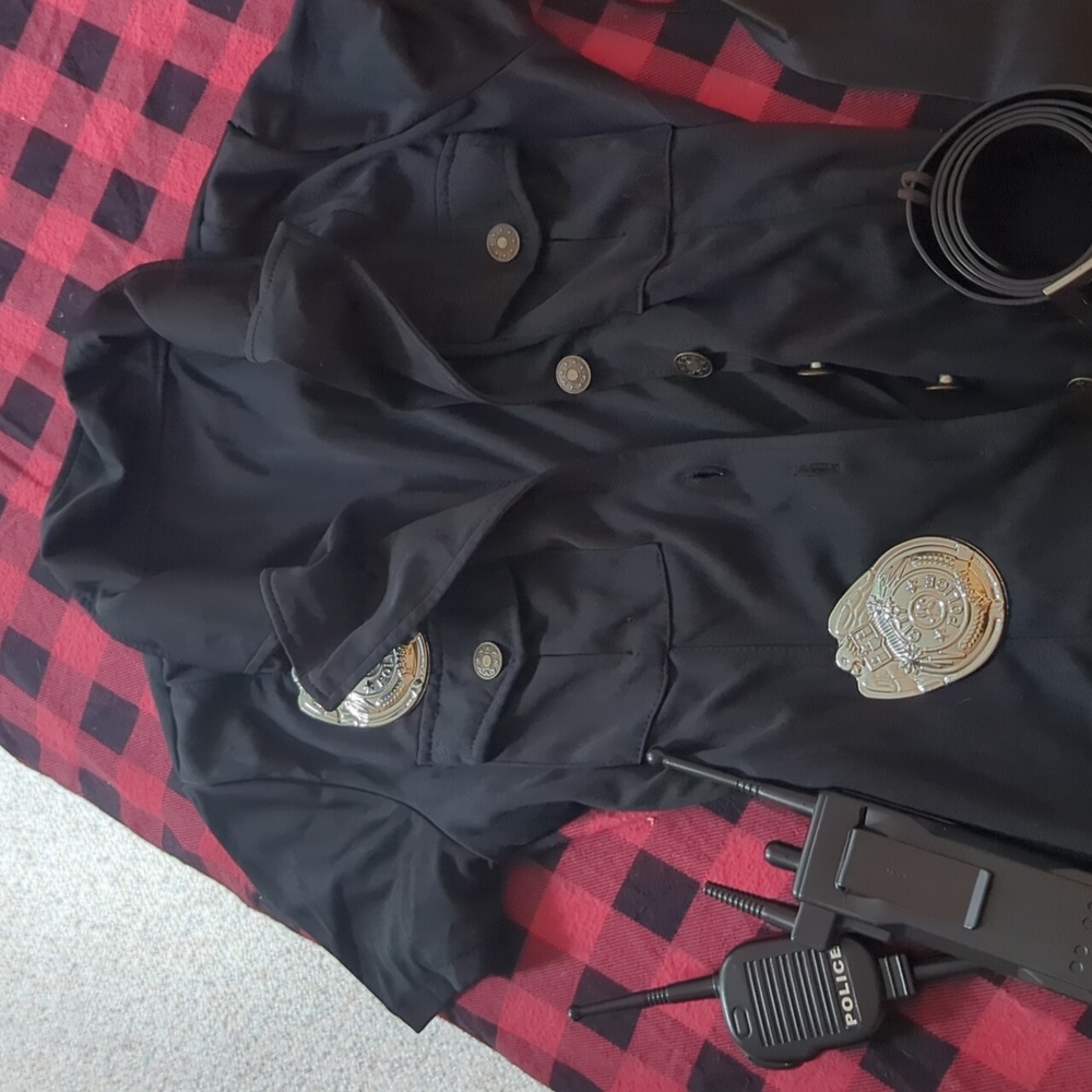 Sexy Adult Women's Black Police Costume with Accessories